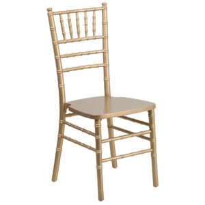 Gold resin banquet chair